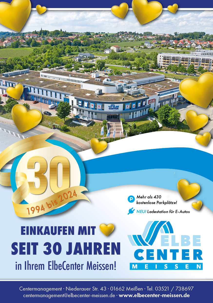 Feiern Sie mit uns 30 Jahre Elbecenter